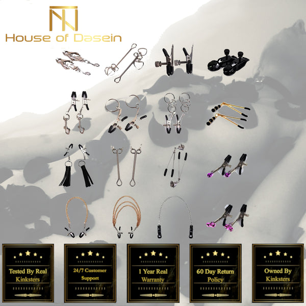 Nipple Clamps  Slave Accessories  Kink Fetish Nipple & Clitoral Toys