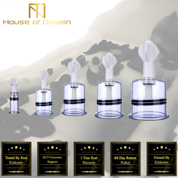 Nipple Suction Pumps 6 Sizes Breast Stimulation Kink Fetish Nipple & Clitoral Toys