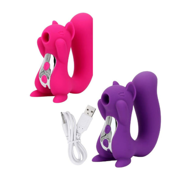 Novelty Squirrel  Sucking Vibrating Clitoris Suction Nipple Play Women Clitoral s