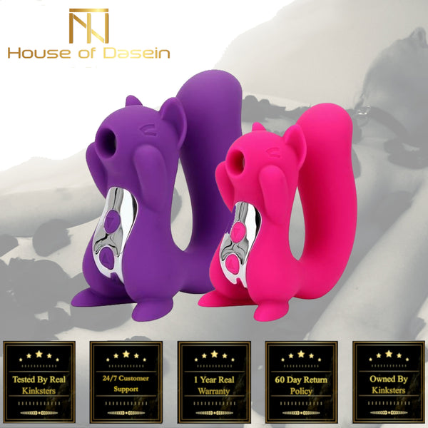 Novelty Squirrel  Sucking Vibrating Clitoris Suction Nipple Play Women Clitoral s