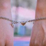 Veile Studios Heart Shape Lock Suction Couple Combination Bracelet Fashion Jewellery Bracelets