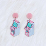 Veile Studios Valentines Day Rose Red Love Heart For Women Earrings