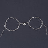 Veile Studios Heart Shape Lock Suction Couple Combination Bracelet Fashion Jewellery Bracelets