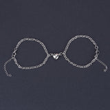 Veile Studios Heart Shape Lock Suction Couple Combination Bracelet Fashion Jewellery Bracelets