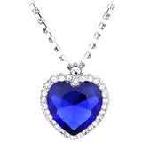 Veile Studios Ocean Star Love Fashion Diamond Crystal Pendant Necklace Cobalt Blue Necklaces & Pendants