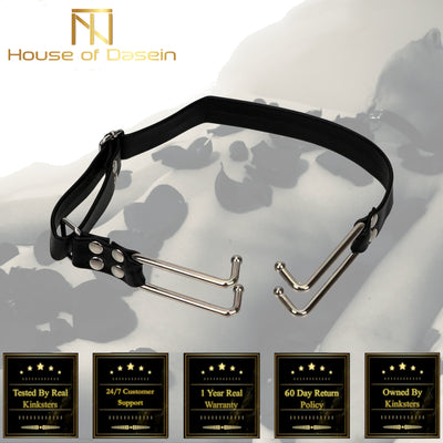 Open Mouth Hook Gag Head Harness  Kink Fetish Restraints Gags