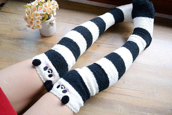 Panda Bear Thigh Highs Socks