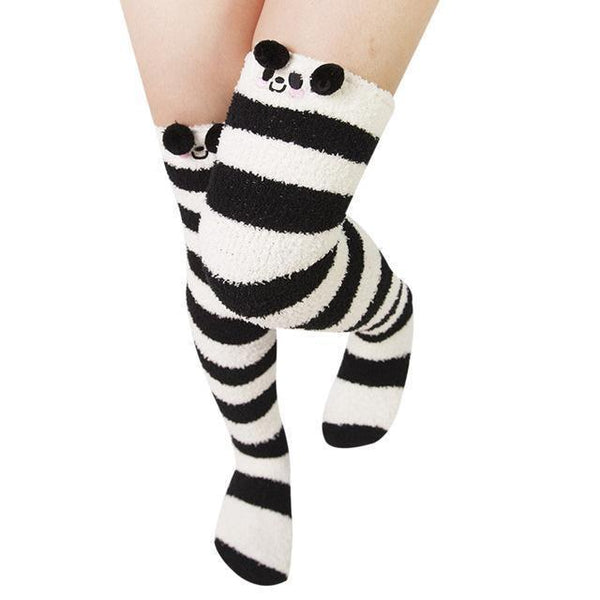 Panda Bear Thigh Highs Socks