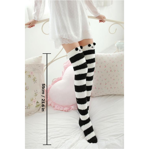 Panda Bear Thigh Highs Socks