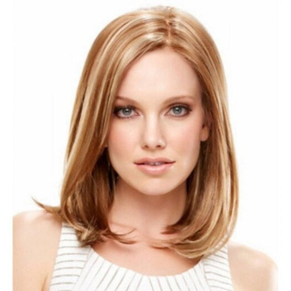 Partial Distribution Type Gradient Ramp Medium Long Wig Cinnamon 16Inch Wigs Facial Hair