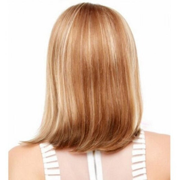 Partial Distribution Type Gradient Ramp Medium Long Wig Cinnamon 16Inch Wigs Facial Hair