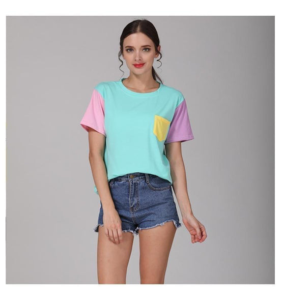 Pastel Patchwork Tee Ddlg Clothing Other Erotic Clothing