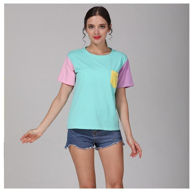 Pastel Patchwork Tee Ddlg Clothing Other Erotic Clothing