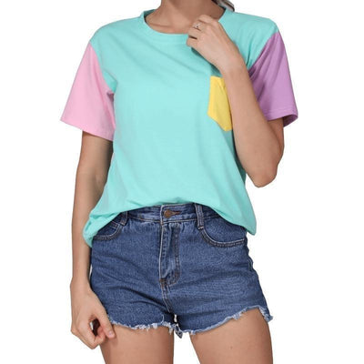 Pastel Patchwork Tee Ddlg Clothing Other Erotic Clothing