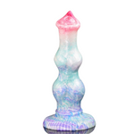 Pastel Pretty Bumpy Ridged Dildo Butt Plug Suction Cup Base