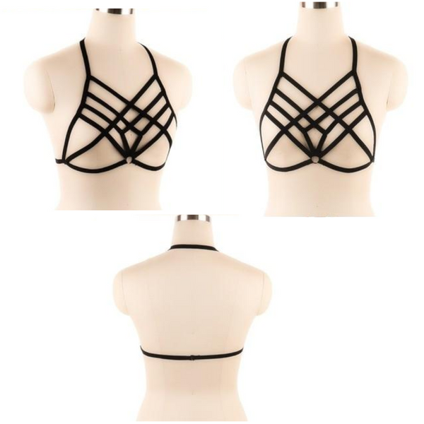 Pentagram  Body Harness  Cage Bra  Lingerie  Clothing