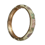 Bracelets Veile Studios Peony Flower Vintage Chinese Filigree Cloisonne Enamel Cuff Bangles