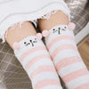 Pink Cat Thigh Highs Socks