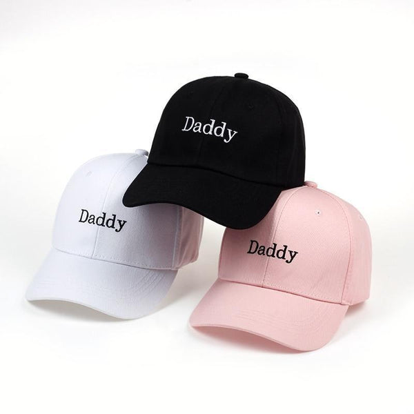 Daddy Ballcap Pink White Black Hats & Headwear