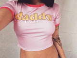 Pink Daddy Crop Top Kawaii Ddlg Clothing