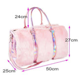 Pink Fur Duffle Bag Duffle Bags