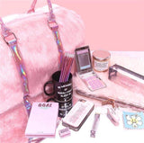 Pink Fur Duffle Bag Duffle Bags