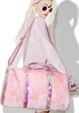 Pink Fur Duffle Bag Duffle Bags