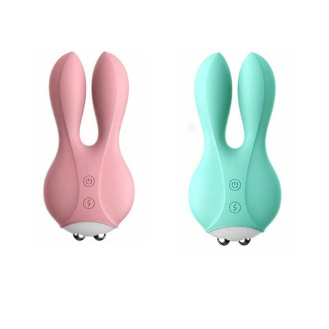 Pink Green Electric Shock Rabbit Vibrator Clitoris Stimulator Electrosex Sex Toy