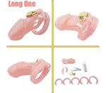 Plastic Male Chastity Locking Cock Cage Bondage Kink Bdsm Fetish Restraints