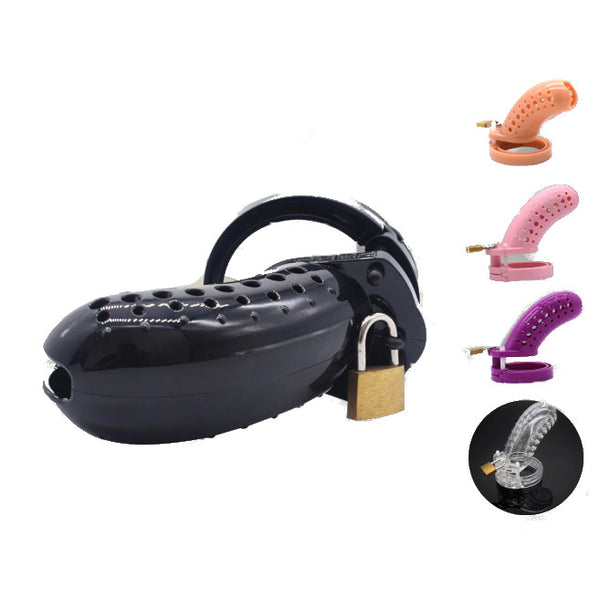 Plastic Male Chastity Device Breathable Locking  Cage  Ring Men  Rings
