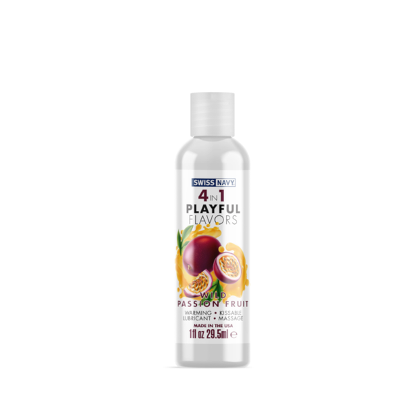 Playful Flavours 4 In 1 Wild Passion Fruit 4Oz 1Oz. Lubricants