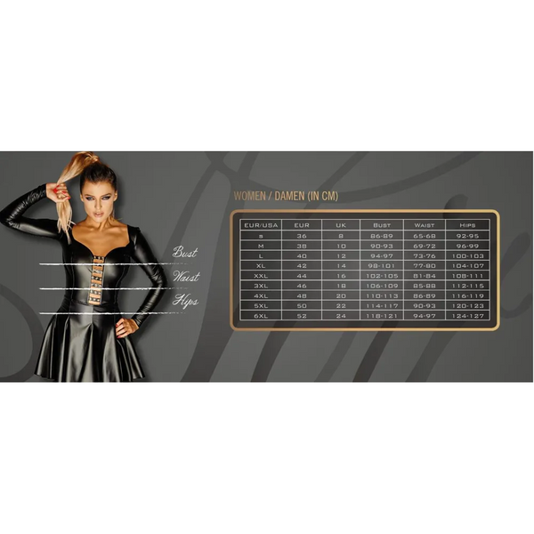 Power Wetlook Dress Lace Inserts Erotic Dresses