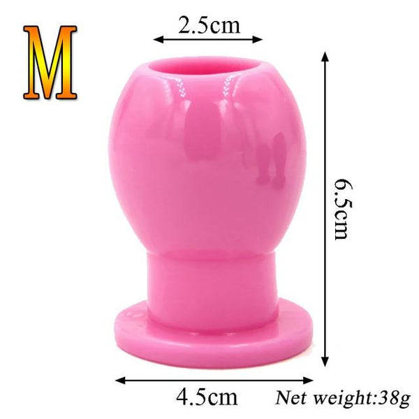 Hollow Anal Plug Silicone  Enema Speculum Kink Fetish Non Vibrating Butt Plugs