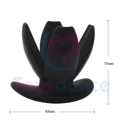 Black Anal Plug Spreader Silicone Butt Dilator Speculum  Medical Fetish Non Vibrating Butt Plugs