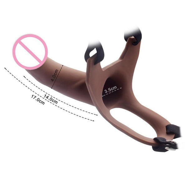 Hollow Huge Strapon Harness For Men Realistic Dildo Pants  Enlarger Strap Ons