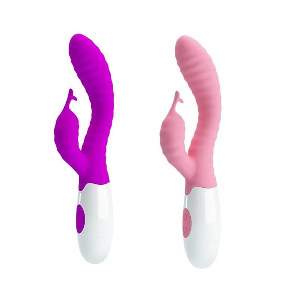 Pretty Love Silicone Rabbit  Double Clitoris G Spot Stimulation Women Rabbit s