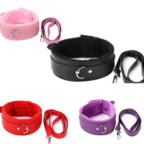 Soft Collar And Leash Set For  Beginners Kink Fetish Collars & Leashes