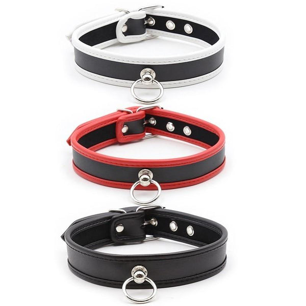 Soft Padded Collar  Pu Leather Slave Role Play Fetish Restraints  Collars & Leashes