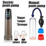 Penis Pump Manual Or Electric Automated Digital Enlargement Cock Vacuum Men