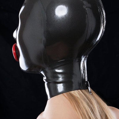 Latex Mouth Condom Rubber Hood Mask  Fetish Restraints Hoods