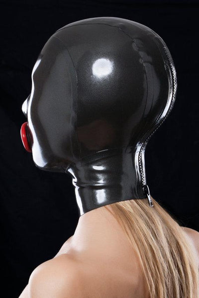 Latex Mouth Condom Rubber Hood Mask  Fetish Restraints Hoods