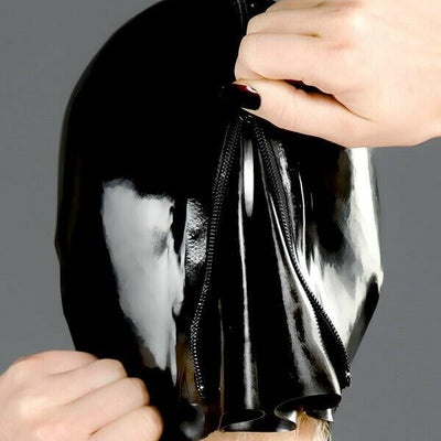 Latex Mouth Condom Rubber Hood Mask  Fetish Restraints Hoods