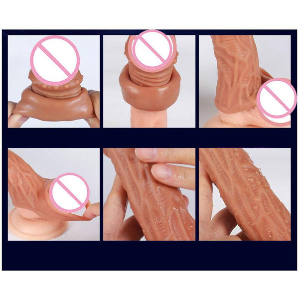 Reusable  Sleeve  Extender Enlarger Hollow Dildo   Extenders & Enlargers