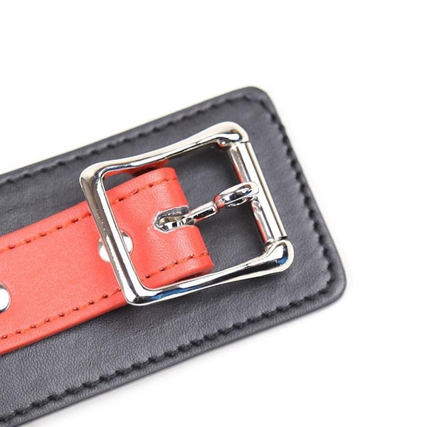 Leather  Collar Lead Chain Dog Roleplay Puppy Pet Play B D S M Collars & Leashes