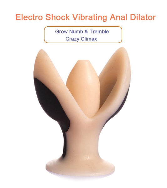 Electro Shock Large Vibrating Butt Plug Anal Dilator   Electro & Medical Play