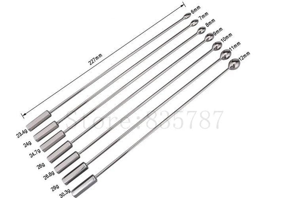 Stainless Steel Plug Men Urethral Catheter Sound Dilator  & Ball Toys