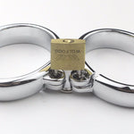 Locking Metal Handcuffs Lockable Wrist Cuffs Bdsm Slave Play