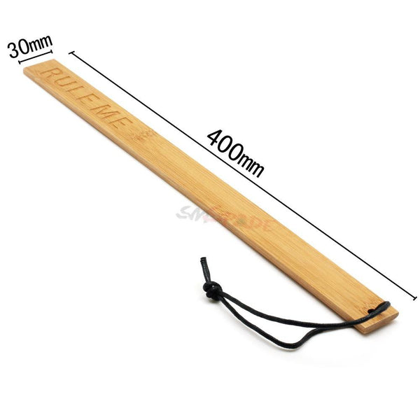 Spanking Ruler 40Cm Long Bamboo Paddle Impact Play Toy Paddles
