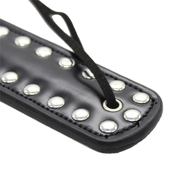Leather Studded Spanking Paddle Heart Shaped Slave Whip  Fetish Paddles