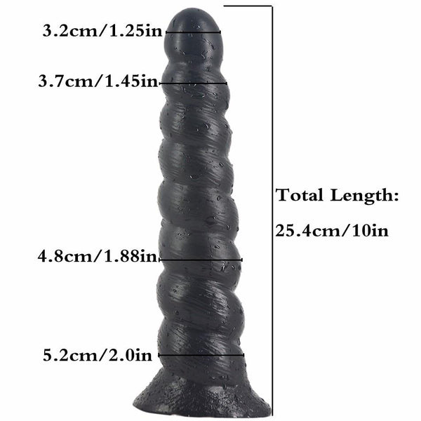 Thick Spiral Big Dildo Long Anal Plug Dong Suction Cup Masturbation Large Realistic Dildos